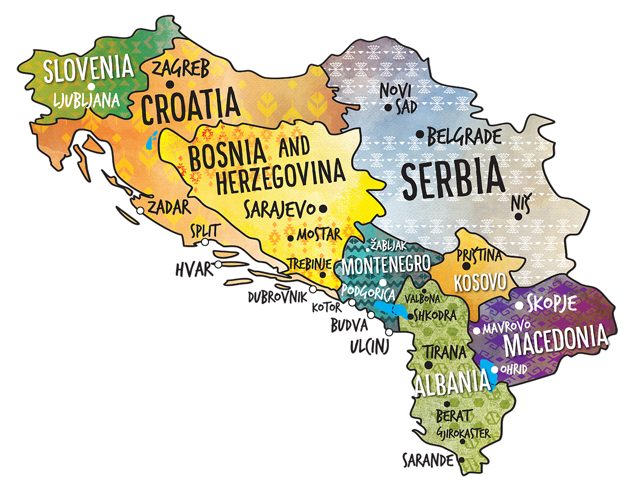 Custom Balkans Map